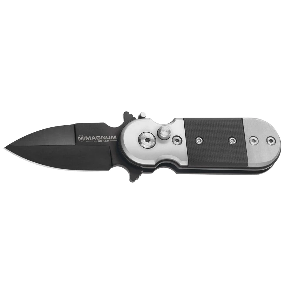 Couteau Automatique Black Lightning Manche G10/Acier Boker Magnum 2 Couteau Automatique Black Lightning Manche G10/Acier Boker Magnum – Image 2