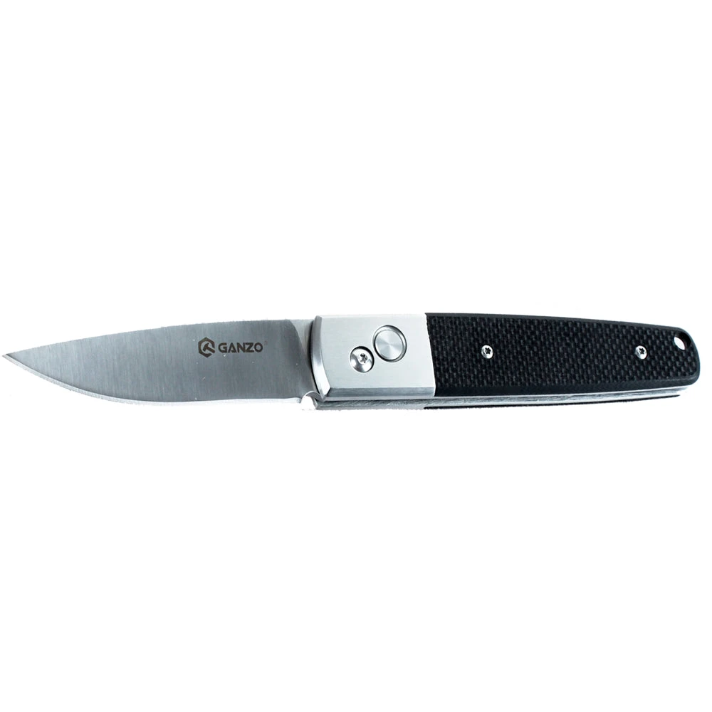 Couteau Automatique Ganzo G7211-BK Manche G10 Ganzo 1 Couteau Automatique Ganzo G7211-BK Manche G10 Ganzo