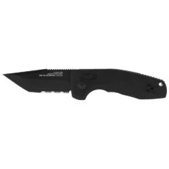 Couteau Automatique SOG-TAC Auto Compact Tanto Serrated Manche Aluminium Sog