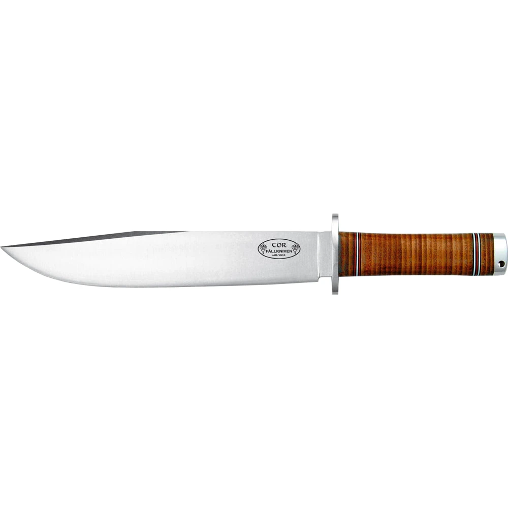 Couteau Bowie NL1 Thor Manche Cuir Fallkniven 1 Couteau Bowie NL1 Thor Manche Cuir Fallkniven