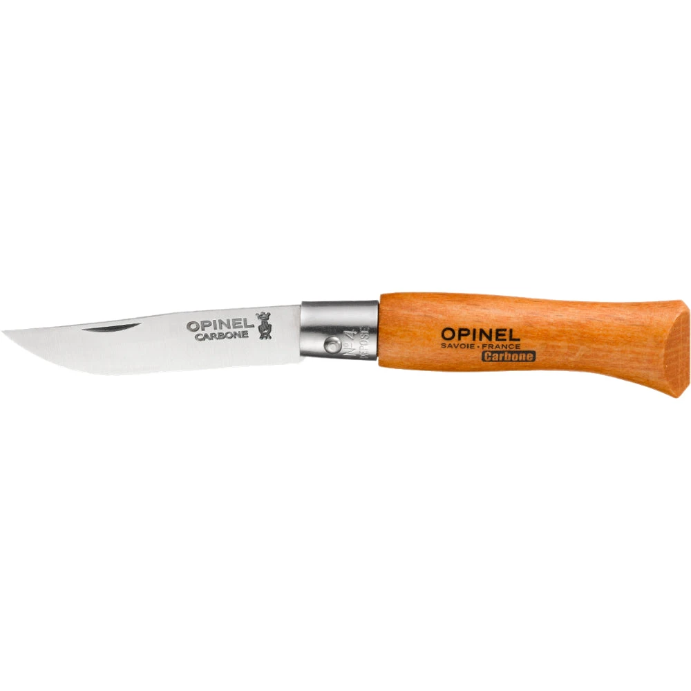 Couteau Pliant Français Tradition Carbone N°04 Manche Hêtre Opinel 1 Couteau Pliant Français Tradition Carbone N°04 Manche Hêtre Opinel