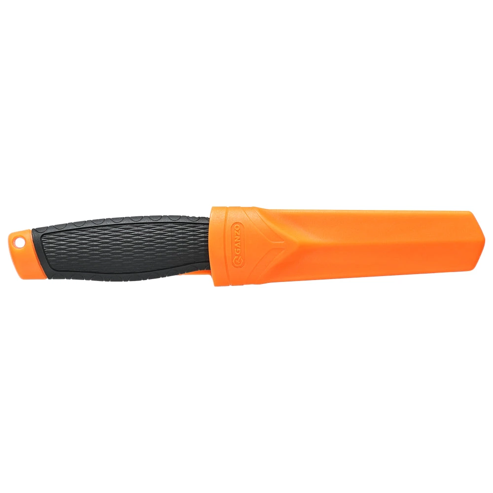 Couteau De Chasse G806 Orange Manche PP+TPR Ganzo 2 Couteau De Chasse G806 Orange Manche PP+TPR Ganzo – Image 2