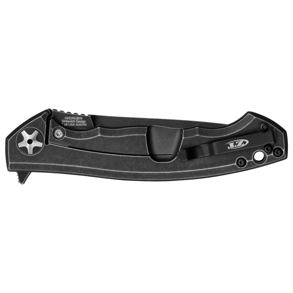 Couteau De Poche 0452RDBW Factory Spécial Manche Fibre De Carbone/Titane Zero Tolerance 2 Couteau De Poche 0452RDBW Factory Spécial Manche Fibre De Carbone/Titane Zero Tolerance – Image 2