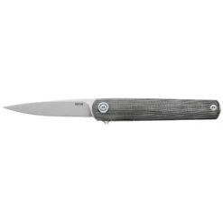 Couteau De Poche Flame Light Noir Manche Micarta MKM