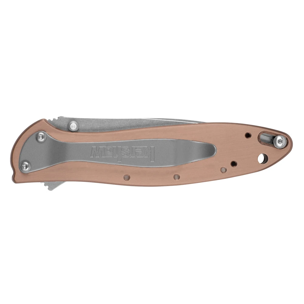 Couteau De Poche Leek Copper Manche Cuivre Kershaw 2 Couteau De Poche Leek Copper Manche Cuivre Kershaw – Image 2