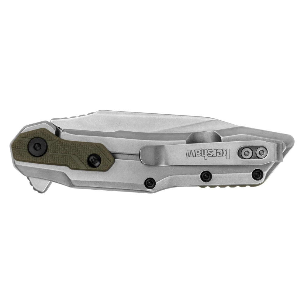 Couteau De Poche Salvage Manche Acier/GFN Kershaw 2 Couteau De Poche Salvage Manche Acier/GFN Kershaw – Image 2