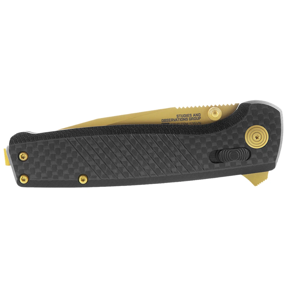 Couteau De Poche Terminus XR LTE Gold Manche Fibre De Carbone SOG 2 Couteau De Poche Terminus XR LTE Gold Manche Fibre De Carbone SOG – Image 2