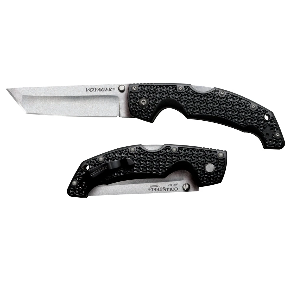 Couteau De Poche Voyager Large Tanto Manche Griv-Ex Cold Steel 1 Couteau De Poche Voyager Large Tanto Manche Griv-Ex Cold Steel