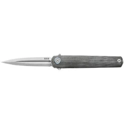Dague Flame Light Noir Manche Micarta MKM