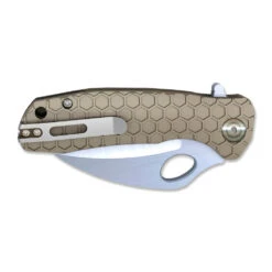 Karambit Claw Large Tan Serrated Manche FRN Honey Badger