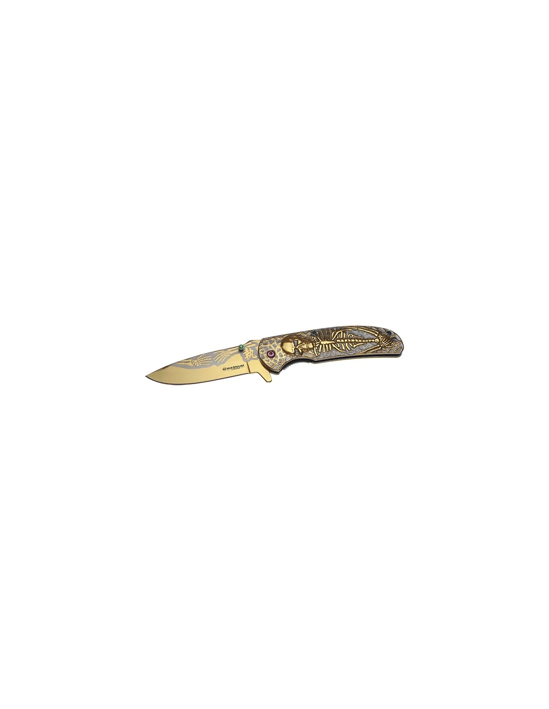 Couteau Pliant Boker Magnum Golden Dia De Los Muertos 1 Couteau Pliant Boker Magnum Golden Dia De Los Muertos