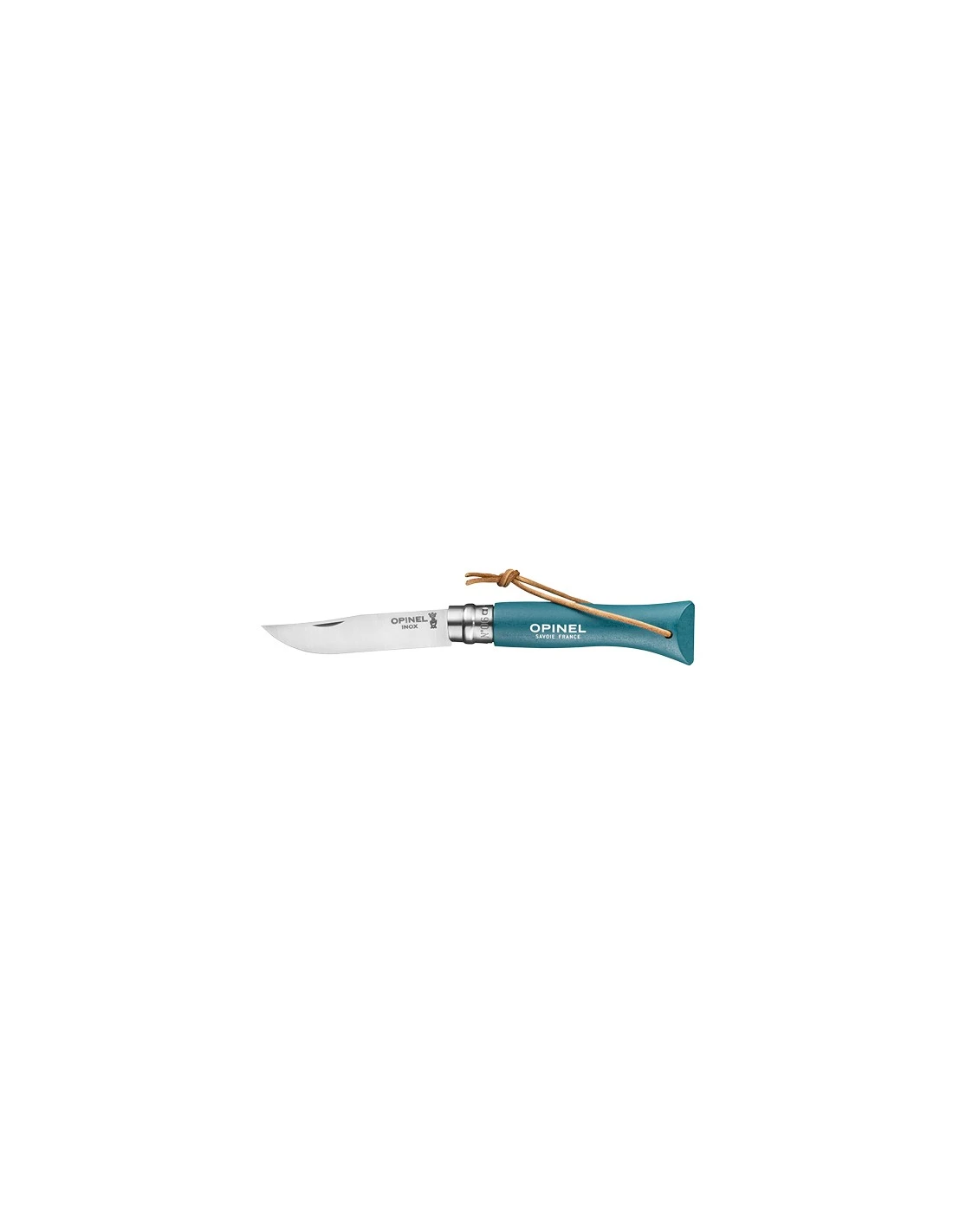 Couteau Pliant Opinel Baroudeur N°06 Inox Turquoise 1 Couteau Pliant Opinel Baroudeur N°06 Inox Turquoise