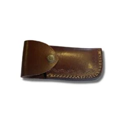 Couteau De Poche Damas Manche Noir 11 Couteau De Poche Damas Manche Noir -Boutique De Couteaux couteau poche manche noir damas etui cuir