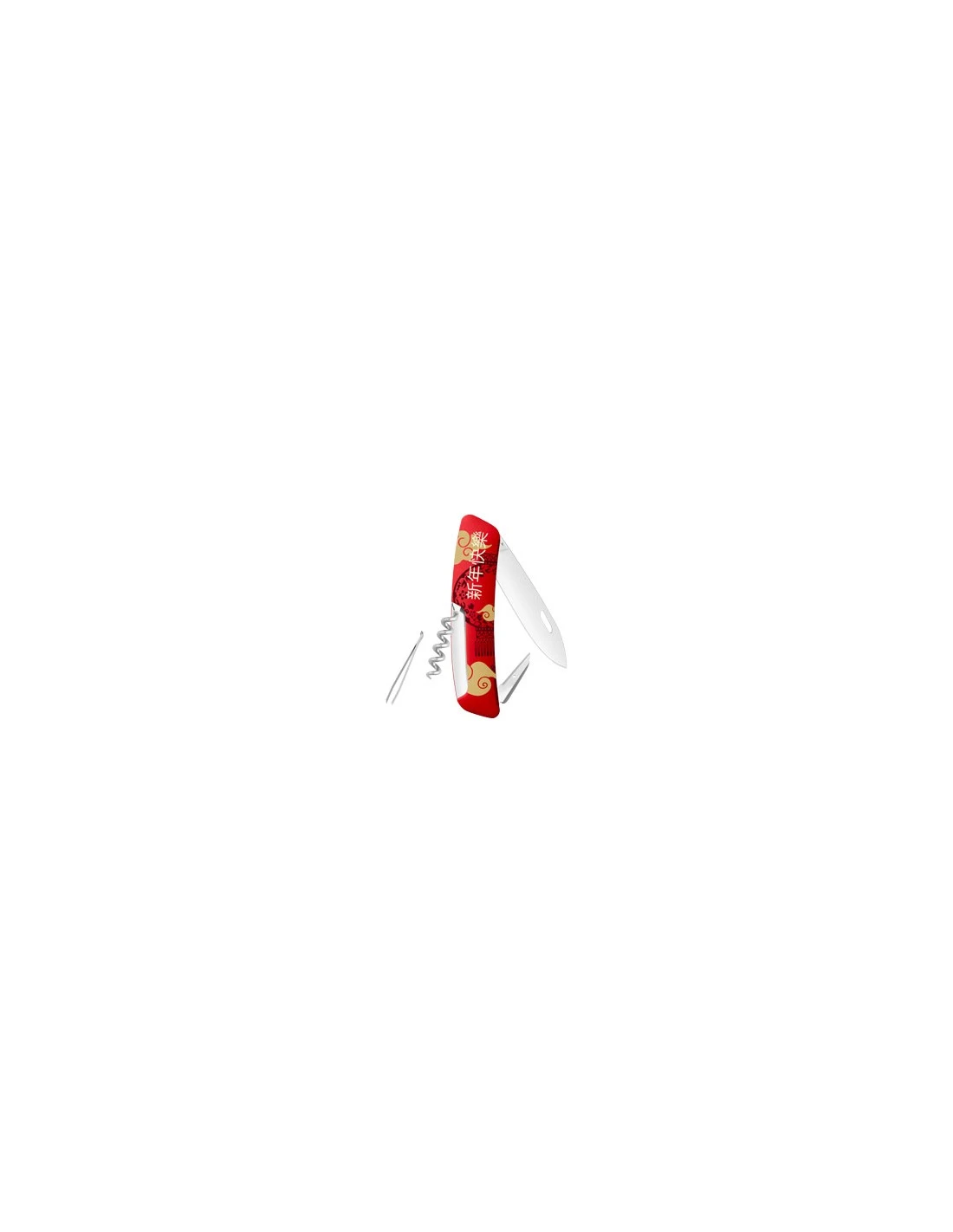 Couteau Suisse Swiza D01 Nouvel An Chinois 2019, Rouge 2 Couteau Suisse Swiza D01 Nouvel An Chinois 2019, Rouge – Image 2
